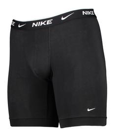 Nike Cotton Brief Long Boxershort 3er Pack Boxershorts Herren schwarzweiss