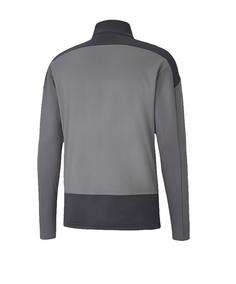 Rückansicht von PUMA teamGOAL 23 Training 1/4 Zip Top Funktionssweatshirt grau