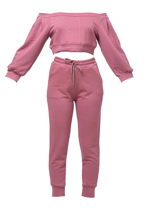 Rückansicht von Tom Barron Jumpsuit Damen ROSE PINK