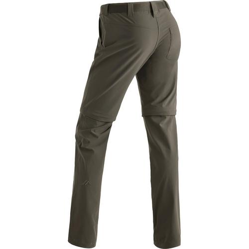 Rückansicht von Maier Sports Inara Slim Trekkinghose Damen Braun