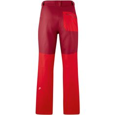 Rückansicht von Maier Sports Diabas Trekkinghose Herren Rot