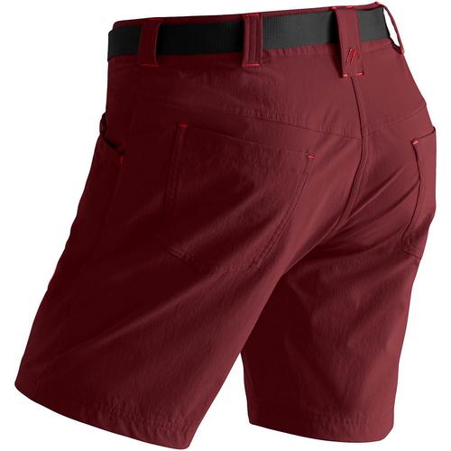 Rückansicht von Maier Sports Lulaka Funktionsshorts Damen Bordeaux431