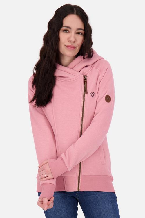 Rückansicht von ALIFE AND KICKIN SnakecharmerAK A Sweatjacke Damen mauve melange