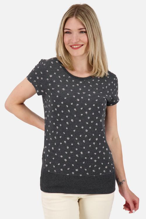 Rückansicht von ALIFE AND KICKIN CocoAK B T-Shirt Damen moonless melange