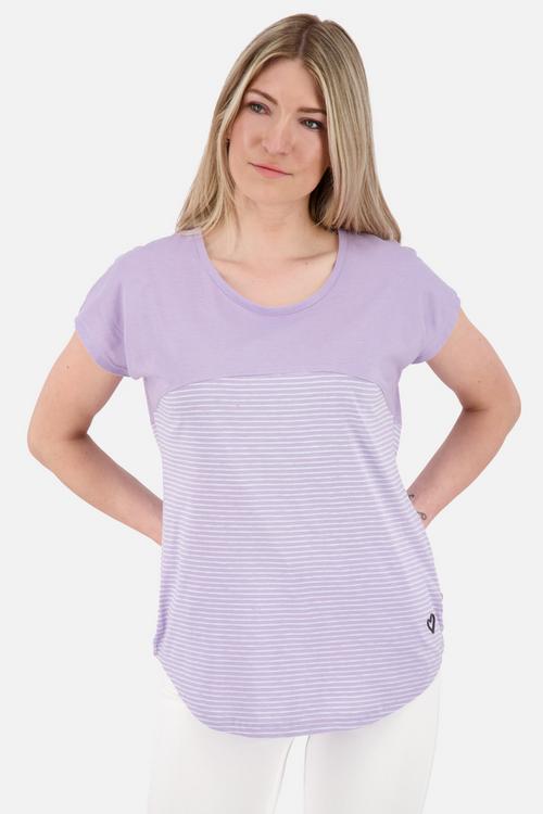 Rückansicht von ALIFE AND KICKIN ClarettaAK Z T-Shirt Damen digital lavender