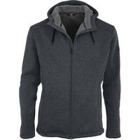 Maul Sport Jachenau mit Kapuze Fleecejacke Herren - Schiefer