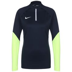 Nike Strike 23 Drill Top Funktionsshirt Damen blau / neongelb