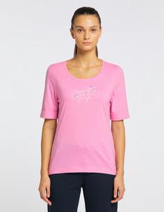 Rückansicht von JOY sportswear ANYA T-Shirt Damen cyclam pink melange