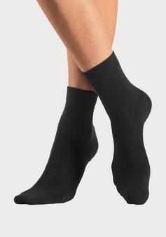 Rückansicht von Lascana Basicsocken Freizeitsocken Damen schwarz