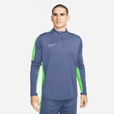 Nike Academy 23 Drill Top Funktionssweatshirt Herren blau / grün