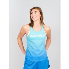 BIDI BADU Colortwist Gradiant Chill Tank Tennisshirt Damen Aqua/Blau