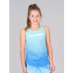 BIDI BADU Colortwist Chill Junior Tank Tennisshirt Kinder Aqua/Blau