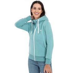 Rückansicht von DEPROC active FinjaCMYK Women Sweatjacke Damen pool melange