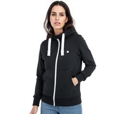 Rückansicht von DEPROC active FinjaCMYK Women Sweatjacke Damen black