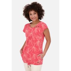 Rückansicht von ALIFE AND KICKIN SummerAK B T-Shirt Damen coral melange