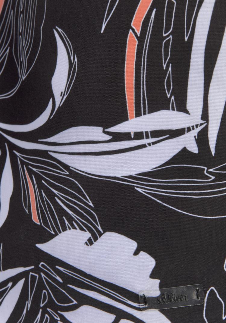 S.OLIVER S.OLIVER Badeshorts Badehose Herren - schwarz-bedruckt - 1 | SportScheck