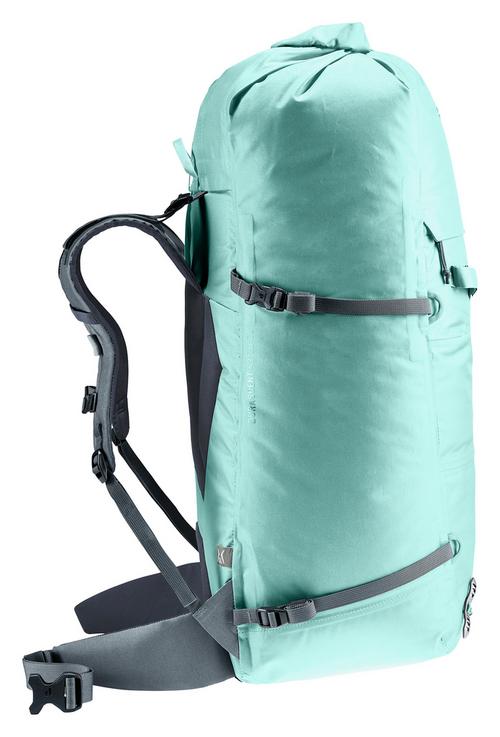 Rückansicht von Deuter Durascent 42+10 SL Wanderrucksack Damen glacier graphite