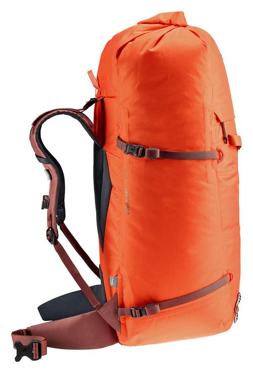 Rückansicht von Deuter Durascent 42+10 SL Wanderrucksack Damen papaya redwood