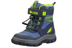 LICO Snowboots Stiefel Kinder blau/marine/lemon