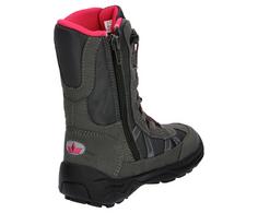 Rückansicht von LICO Winterboots Stiefel Kinder grau/pink