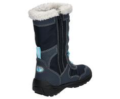 Rückansicht von LICO Winterboots Stiefel Kinder marine/türkis