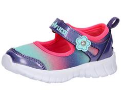 LICO Klettschuh Sneaker Kinder rosa/lila/türkis