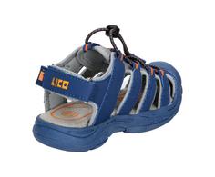 Rückansicht von LICO Sandale Sandalen Kinder blau/grau/orange