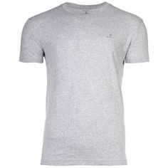 Rückansicht von GANT T-Shirt T-Shirt Herren Grau/Weiß