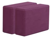 YOGISTAR Big (2 St&uuml;ck) Yoga Block - bordeaux