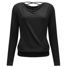 YOGISTAR Longshirt Damen schwarz