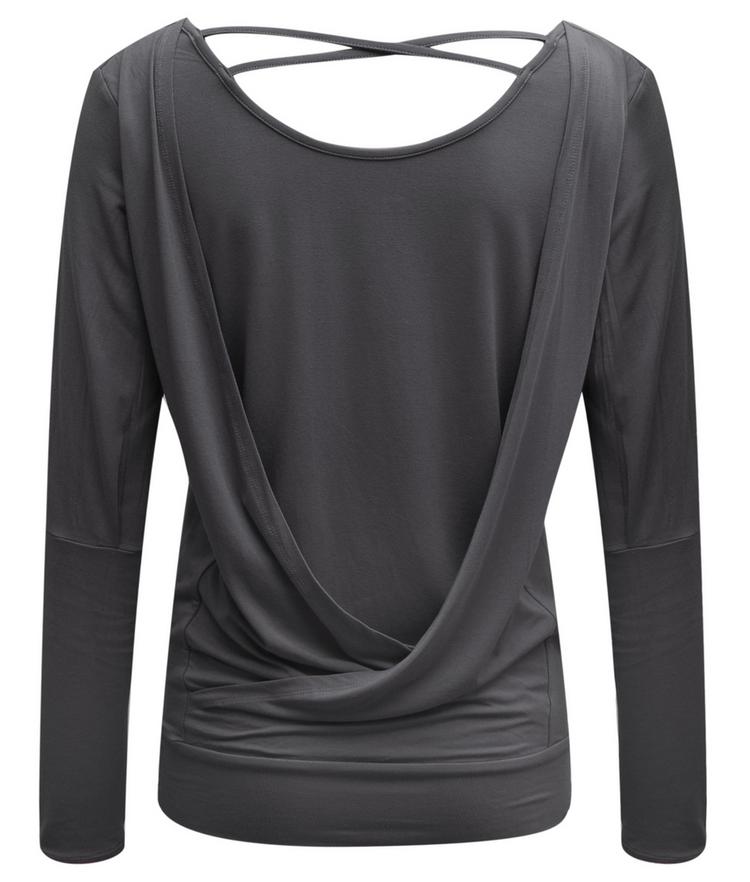 YOGISTAR YOGISTAR Longshirt Damen - grau - 0 | SportScheck