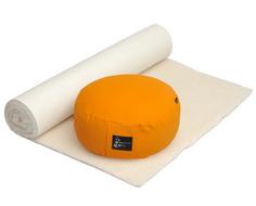 YOGISTAR Yoga Set orange, weiß