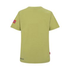 Rückansicht von Trollkids Troll T T-Shirt Kinder Kiwigrün/Hellgrün