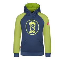 Trollkids Stavanger Hoodie Kinder Mystikblau/Kiwigrün