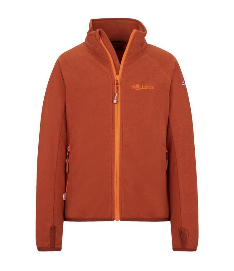 Trollkids Trollkids Noresund Fleecejacke M&auml;dchen - Dunkelorange/Hellorange - 0 | SportScheck