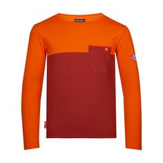 Trollkids Bergen Longshirt Kinder Dunkelorange/Hellorange