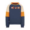 Trollkids Trollfjord Sweatshirt Kinder - Mystikblau/Sandbeige/Hellorange