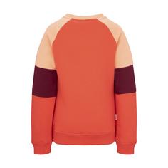 Rückansicht von Trollkids Trollfjord Sweatshirt Kinder Kirschrot/Koralle
