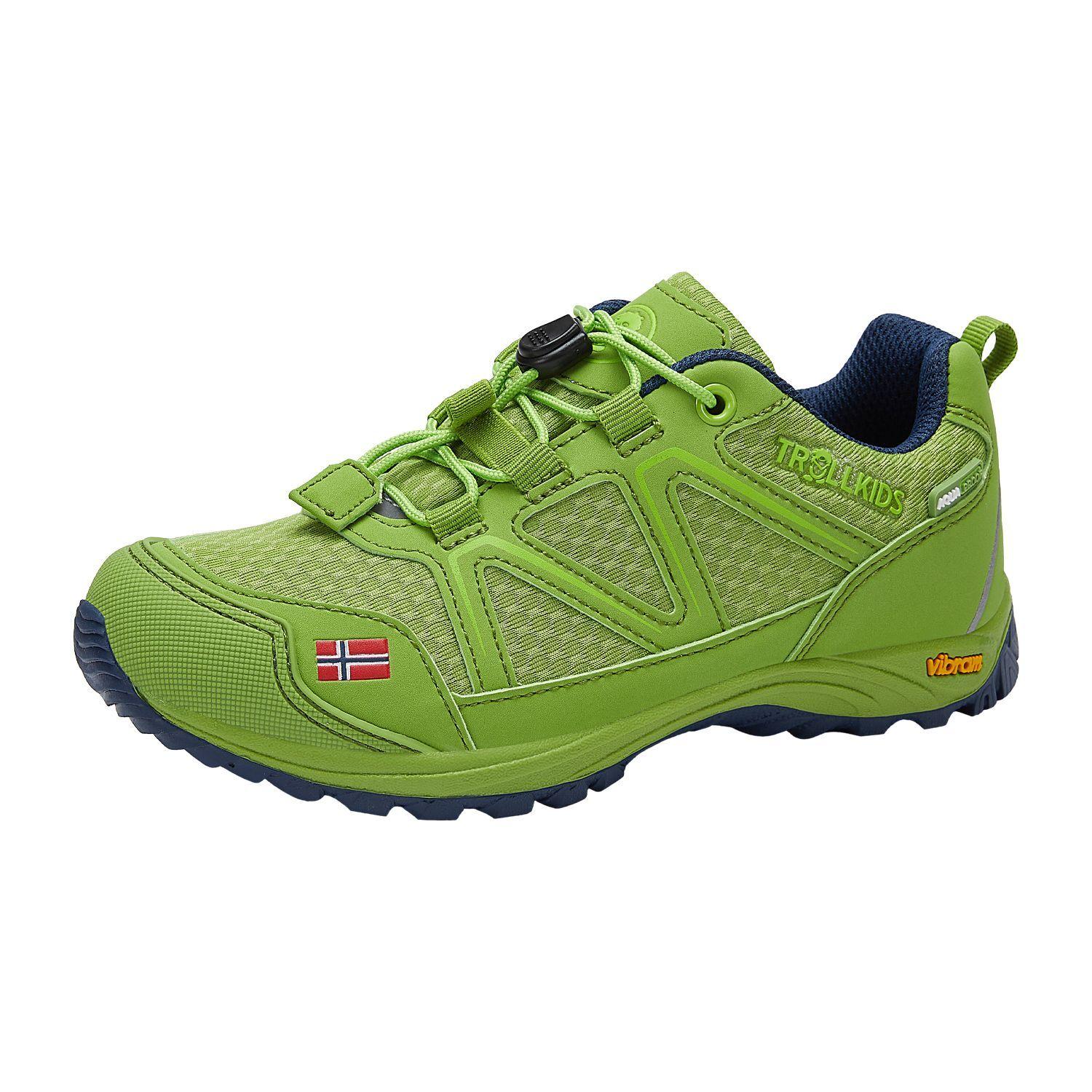 Trollkids SKARVAN Low Wanderschuhe Kinder Kiwigrün/Hellgrün