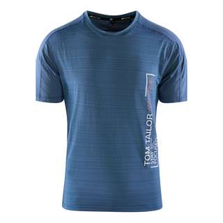 TOM TAILOR T-Shirt Alfani T-Shirt Herren Dark Steel Melange