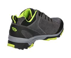 Rückansicht von Brütting Outdoorschuh Wanderschuhe Herren anthrazit/lemon