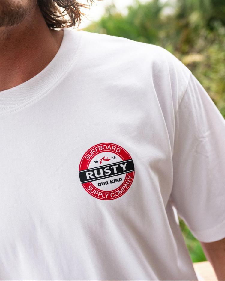 RUSTY RUSTY BOTTLE CAP SHORT SLEEVE TEE T-Shirt Herren - White - 3 | SportScheck