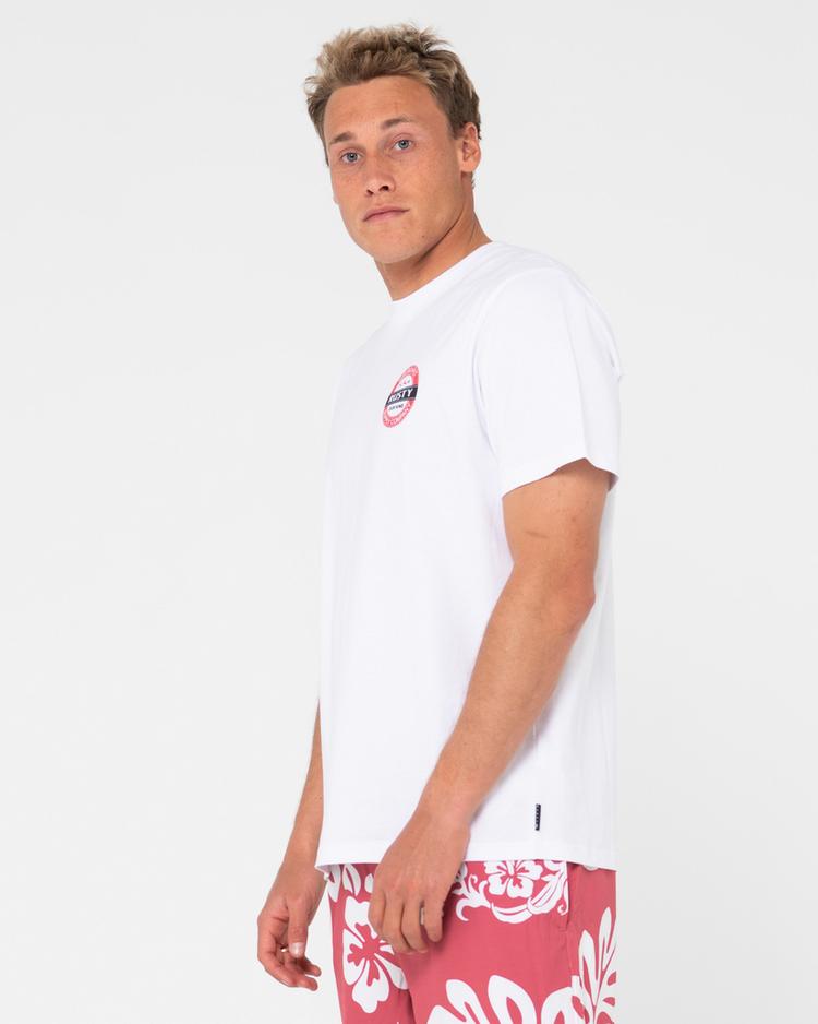 RUSTY RUSTY BOTTLE CAP SHORT SLEEVE TEE T-Shirt Herren - White - 4 | SportScheck