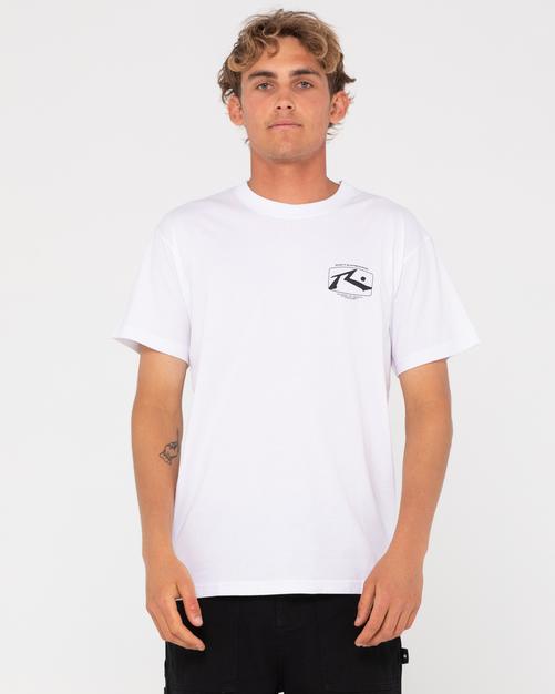 Rückansicht von RUSTY ADVOCATE SHORT SLEEVE TEE T-Shirt Herren White