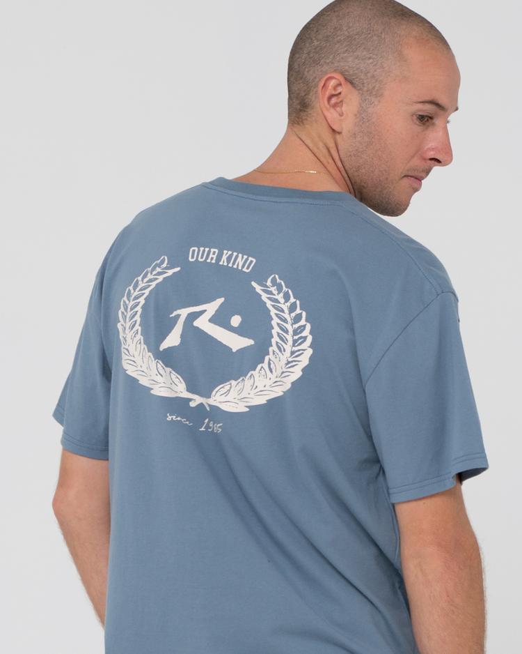 RUSTY RUSTY ROYALE SHORT SLEEVE TEE T-Shirt Herren - China Blue - 3 | SportScheck