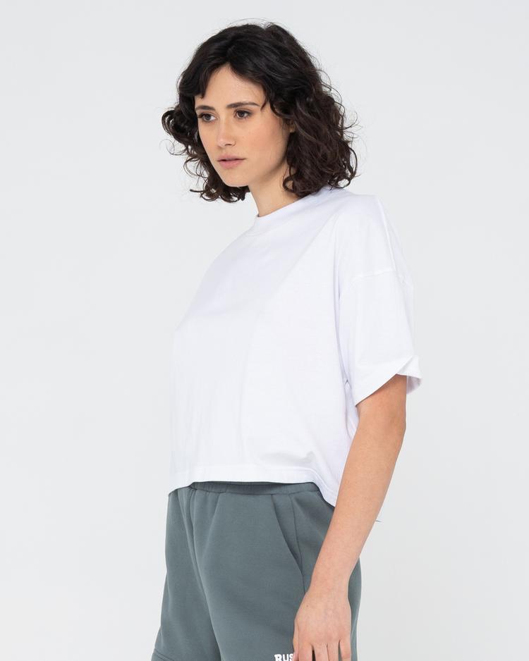 RUSTY RUSTY BUSY LIVING ORGANIC COTTON RELAXED TEE T-Shirt Damen - White - 3 | SportScheck
