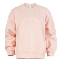 RUSTY RUSTY SCRIPT OVERSIZE CREW NECK FLEECE Rundhalspullover Damen - Pastel Pink