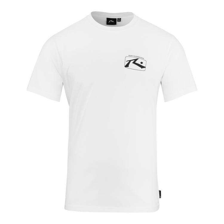 RUSTY RUSTY ADVOCATE SHORT SLEEVE TEE T-Shirt Herren - White / Red - 0 | SportScheck