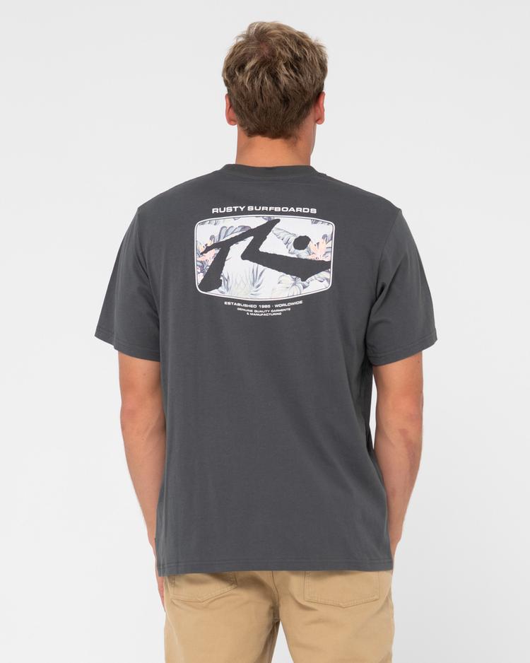 RUSTY RUSTY ADVOCATE SHORT SLEEVE TEE T-Shirt Herren - Coal - 0 | SportScheck