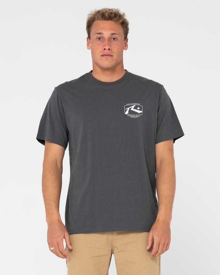 RUSTY RUSTY ADVOCATE SHORT SLEEVE TEE T-Shirt Herren - Coal - 0 | SportScheck